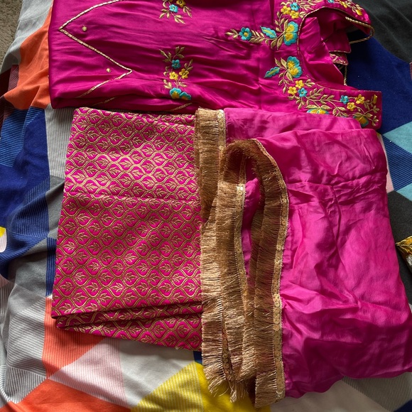punjab plazo hot pink it’s brand new suit - Picture 4 of 4